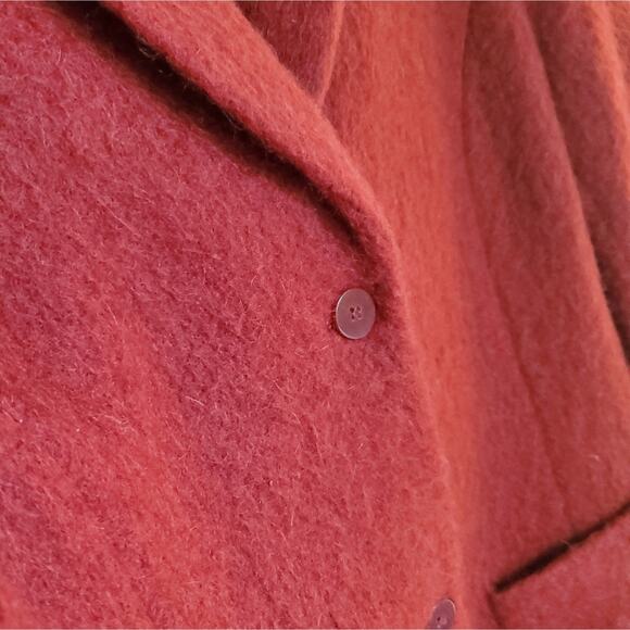 NWOT Josephine Chaus Burnt Orange Mohair Jacket, Sz 12 - Picture 6 of 8